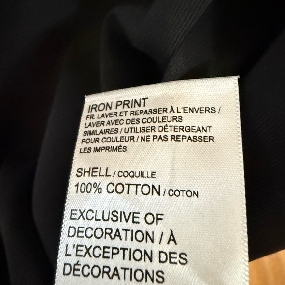 Puma Black and White Short Sleeve Tee with Bold Logo - Picture 2 of 2